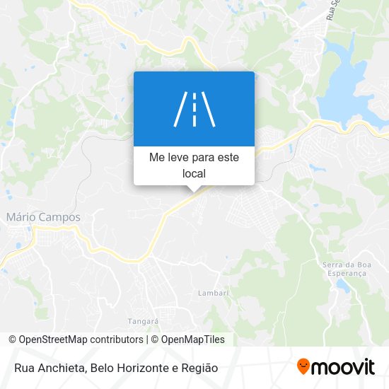 Rua Anchieta mapa