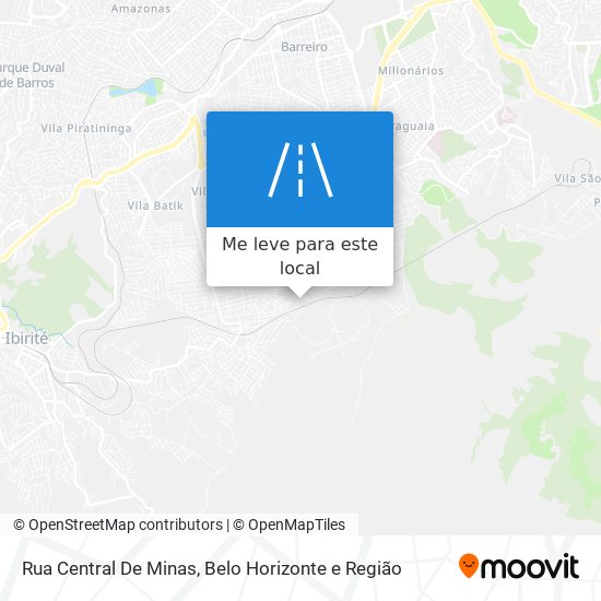 Rua Central De Minas mapa