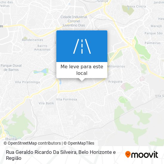 Rua Geraldo Ricardo Da Silveira mapa