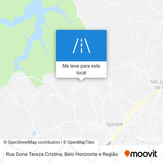 Rua Dona Tereza Cristina mapa