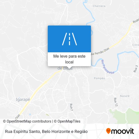 Rua Espíritu Santo mapa