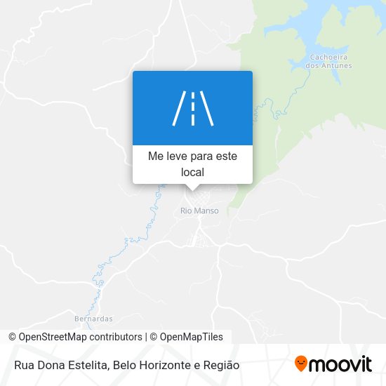 Rua Dona Estelita mapa