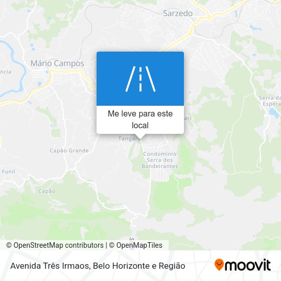 Avenida Três Irmaos mapa