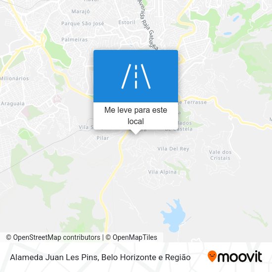 Alameda Juan Les Pins mapa