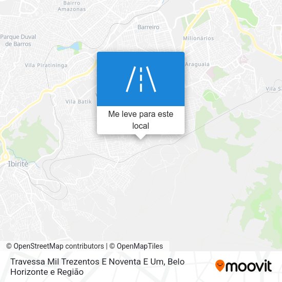 Travessa Mil Trezentos E Noventa E Um mapa
