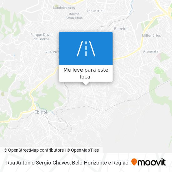 Rua Antônio Sérgio Chaves mapa