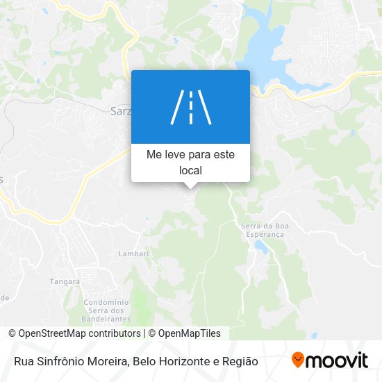 Rua Sinfrônio Moreira mapa