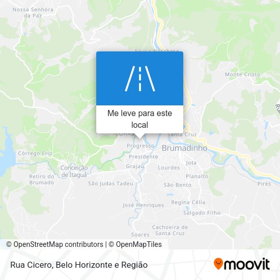 Rua Cicero mapa