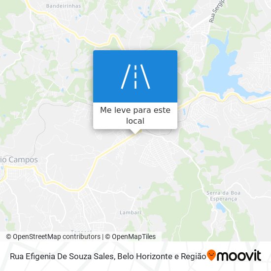 Rua Efigenia De Souza Sales mapa