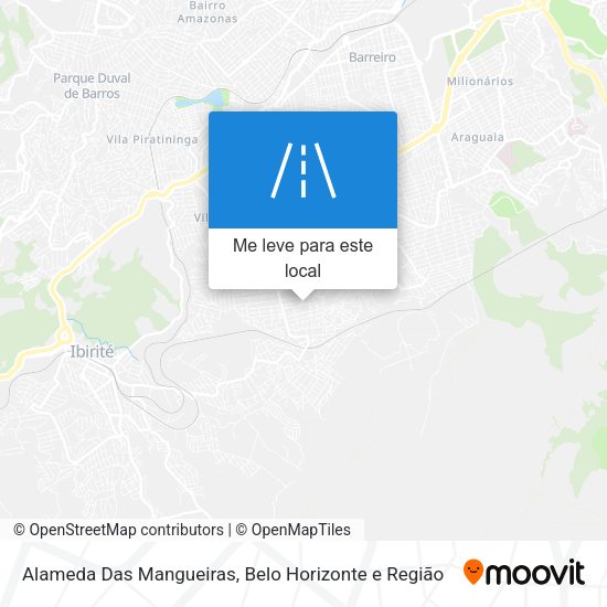 Alameda Das Mangueiras mapa