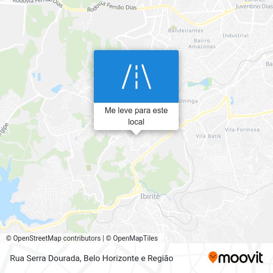 Rua Serra Dourada mapa