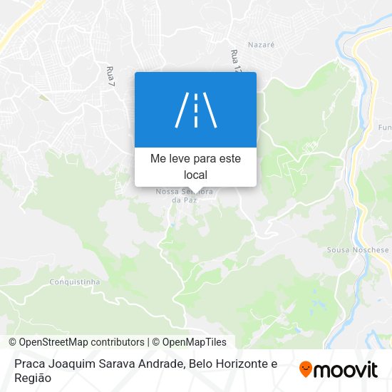 Praca Joaquim Sarava Andrade mapa