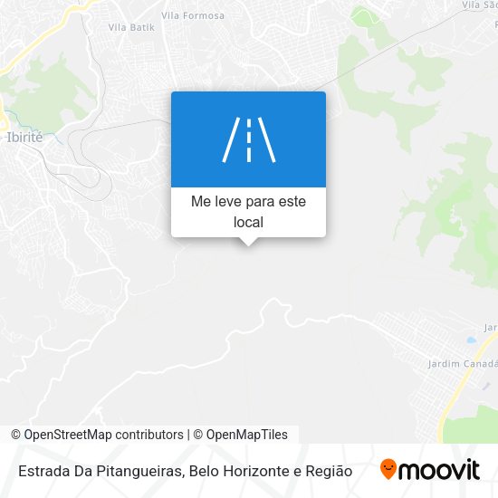 Estrada Da Pitangueiras mapa