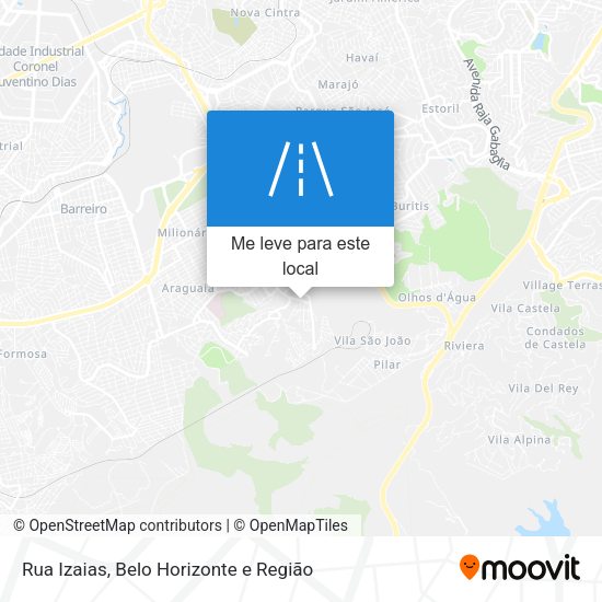Rua Izaias mapa