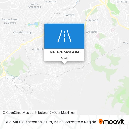 Rua Mil E Siescentos E Um mapa