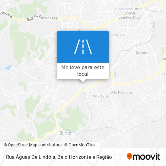 Rua Águas De Lindóia mapa