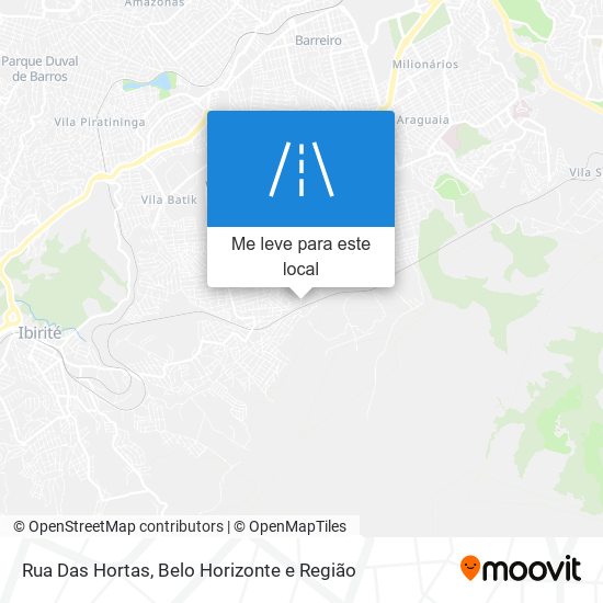 Rua Das Hortas mapa