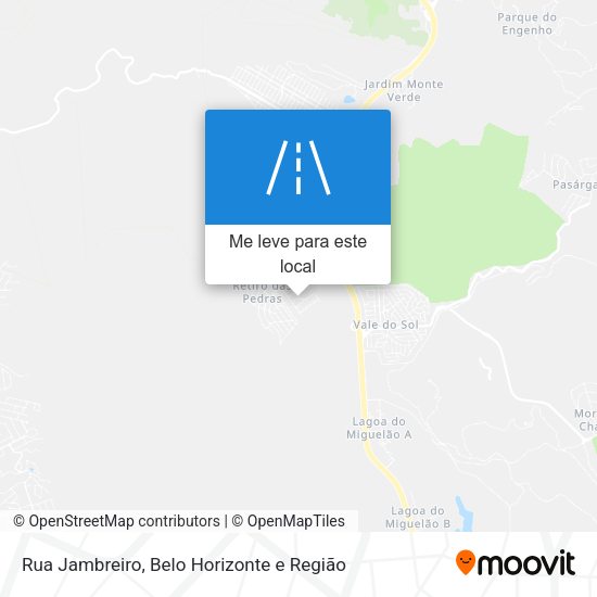 Rua Jambreiro mapa