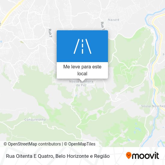 Rua Oitenta E Quatro mapa