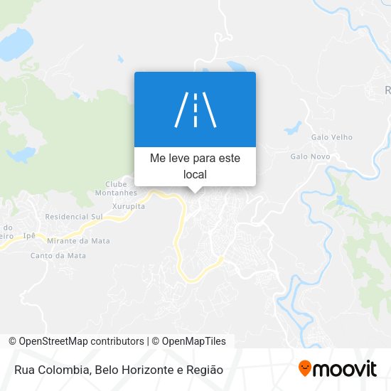 Rua Colombia mapa