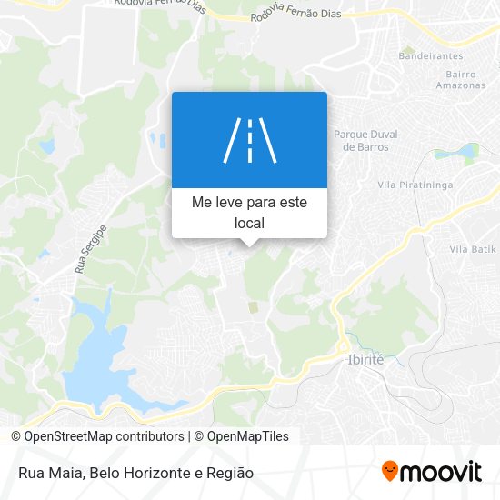 Rua Maia mapa