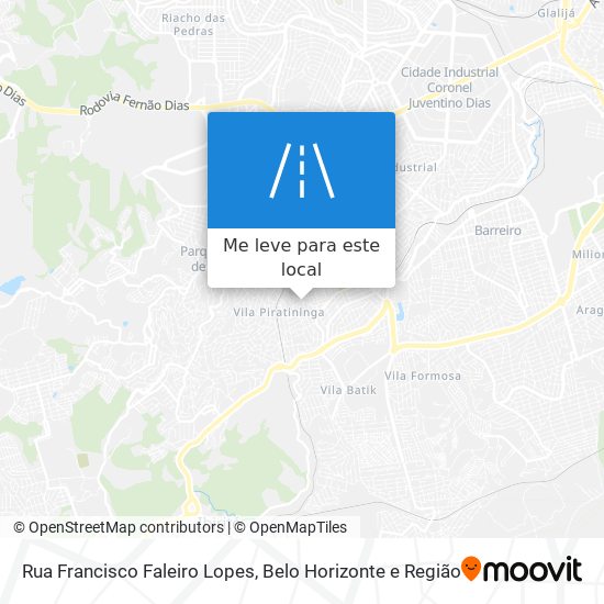 Rua Francisco Faleiro Lopes mapa