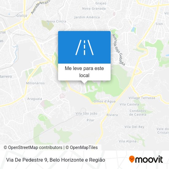 Via De Pedestre 9 mapa