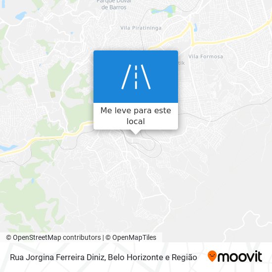 Rua Jorgina Ferreira Diniz mapa