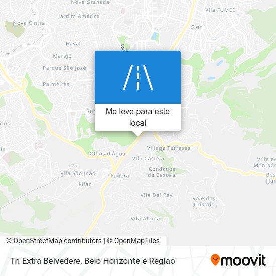 Tri Extra Belvedere mapa