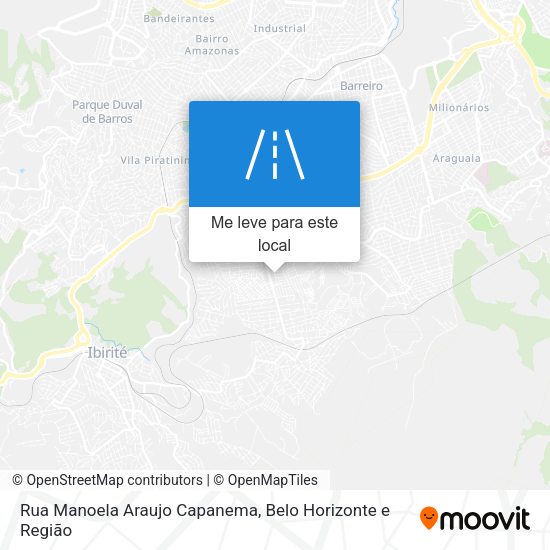 Rua Manoela Araujo Capanema mapa