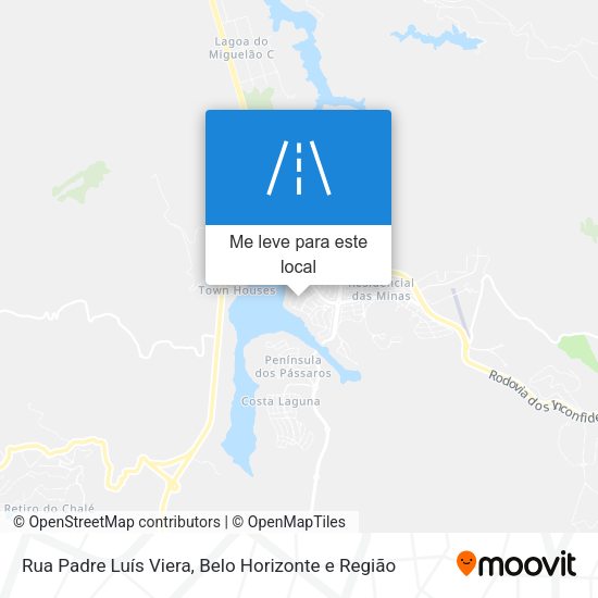 Rua Padre Luís Viera mapa