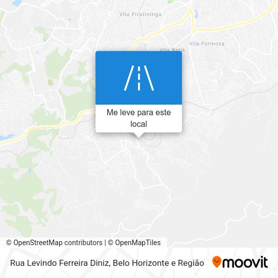 Rua Levindo Ferreira Diniz mapa