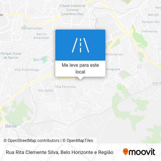 Rua Rita Clemente Silva mapa