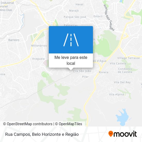 Rua Campos mapa