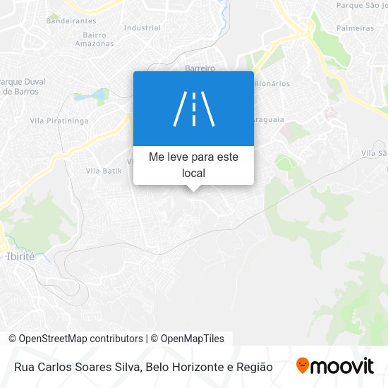Rua Carlos Soares Silva mapa