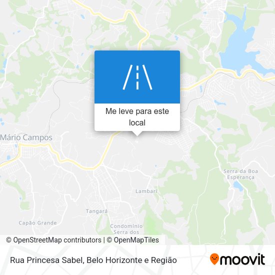 Rua Princesa Sabel mapa