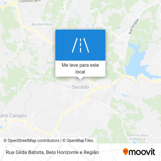 Rua Gilda Batista mapa