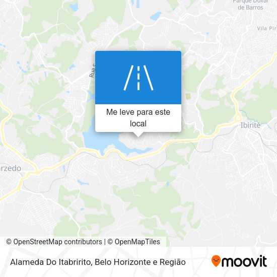 Alameda Do Itabririto mapa
