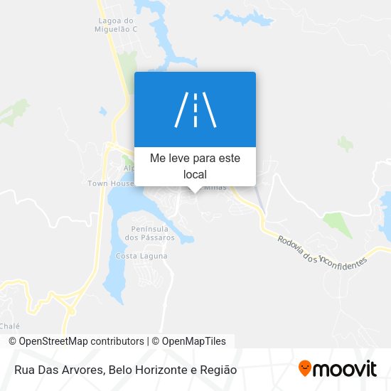Rua Das Arvores mapa