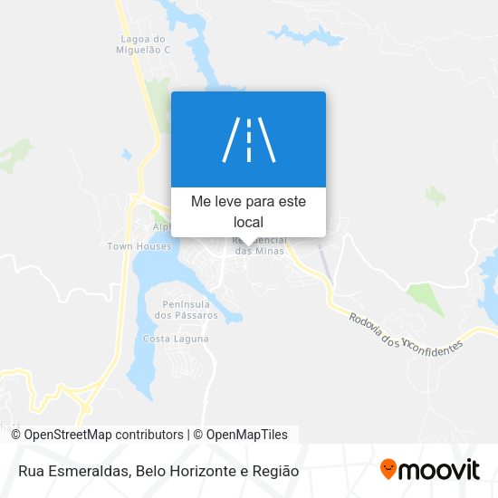 Rua Esmeraldas mapa