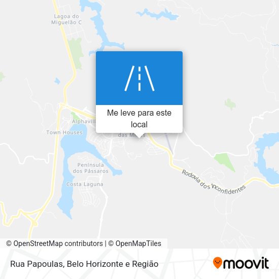 Rua Papoulas mapa