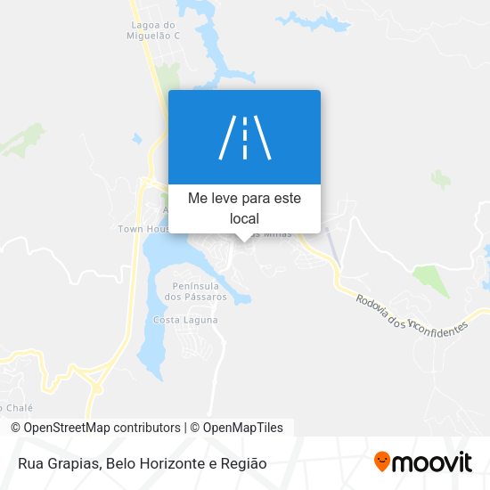 Rua Grapias mapa