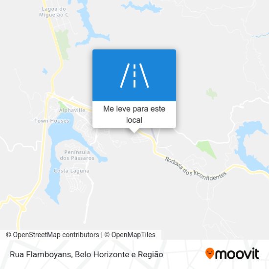 Rua Flamboyans mapa
