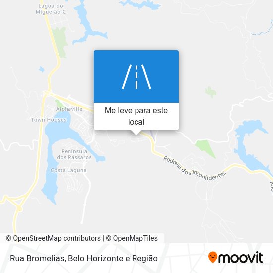 Rua Bromelias mapa