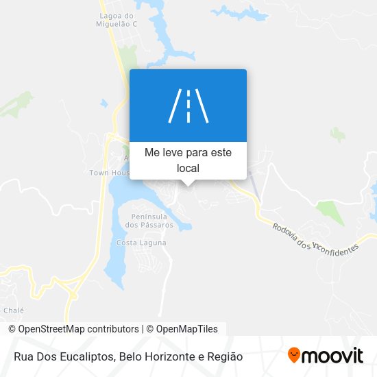 Rua Dos Eucaliptos mapa