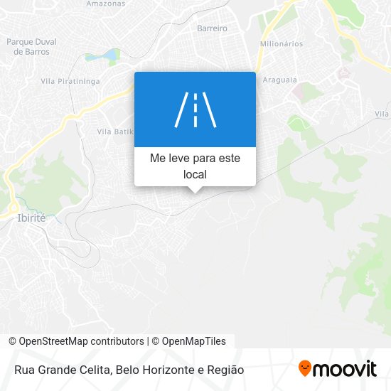 Rua Grande Celita mapa