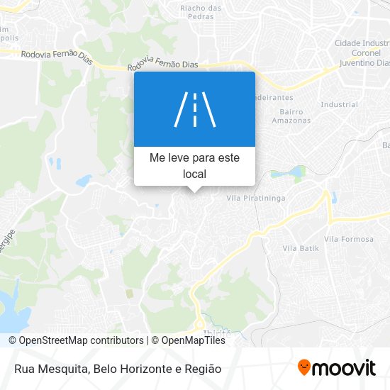 Rua Mesquita mapa