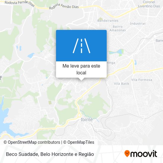Beco Suadade mapa