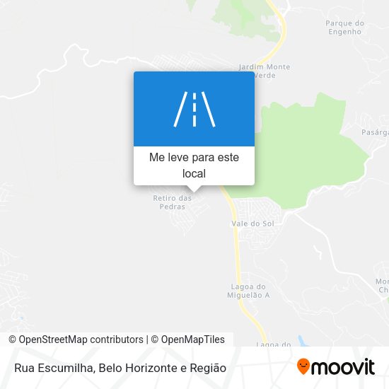 Rua Escumilha mapa
