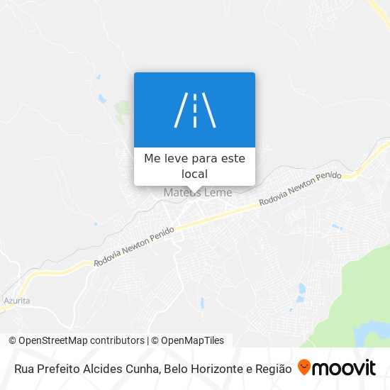 Rua Prefeito Alcides Cunha mapa